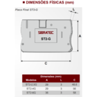 Kit Placa Final Cinza | Borne Mola 4,0mm 10 Peças